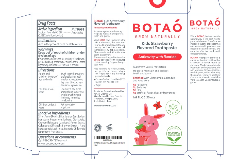 Pill image for Botao Kids Strawberry Flavored Toothpaste With Fluoride