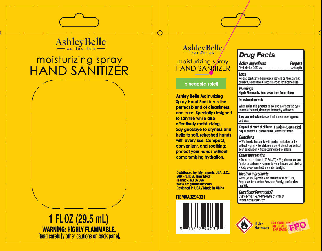 Pill image for Ashleybelle Moisturizing Spray Hand Sanitizer Blueberry Freesia
