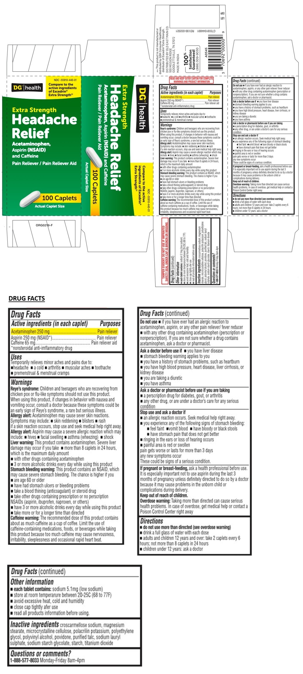 Pill image for Extra Strength Headache Relief