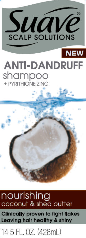 Pill image for Suave Nourishing Coconut And Shea Butter Anti Dandruff Shampoo Pdp And Drug Facts Box