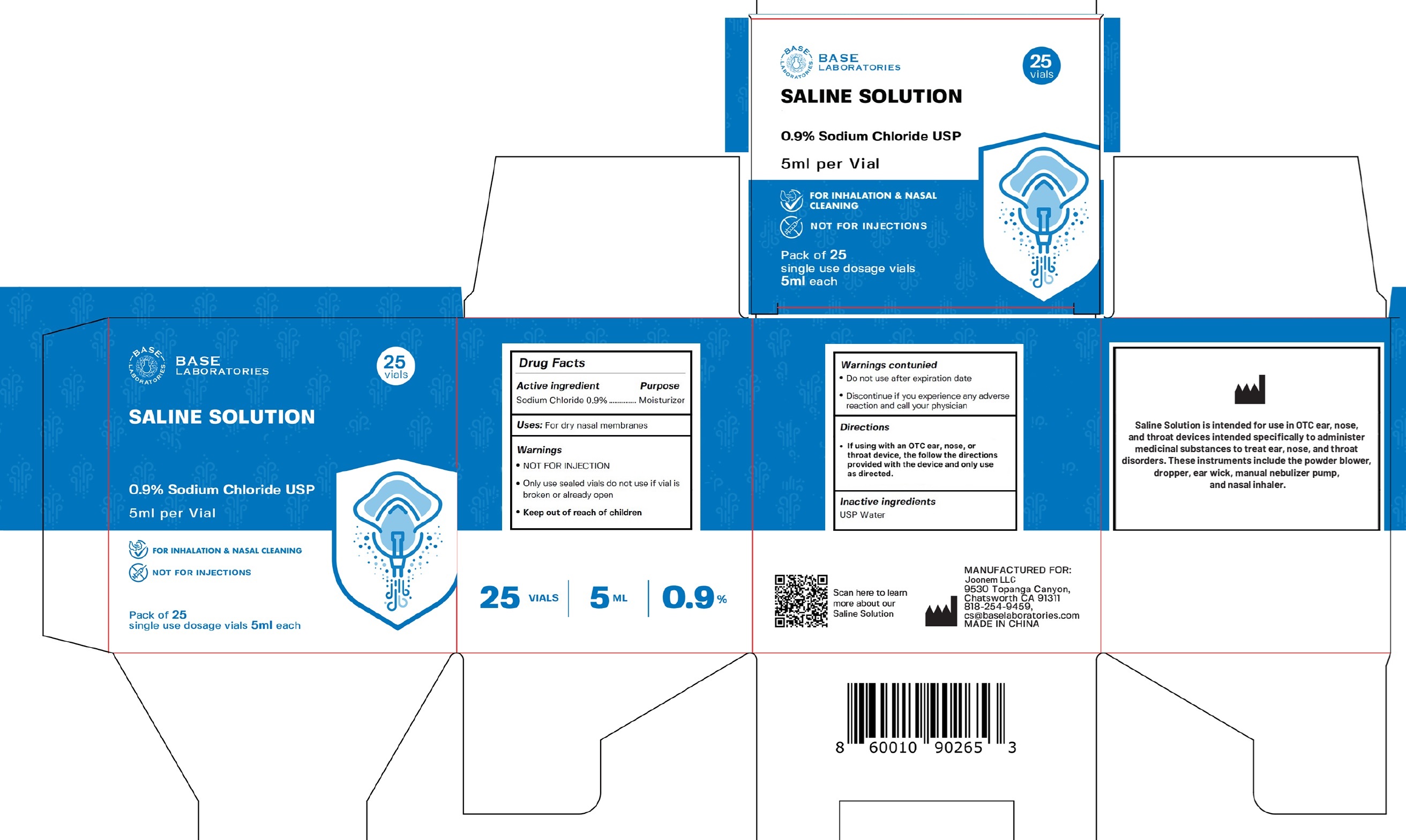Pill image for Base Laboratories Saline Solution 0.9% Sodium Chloride