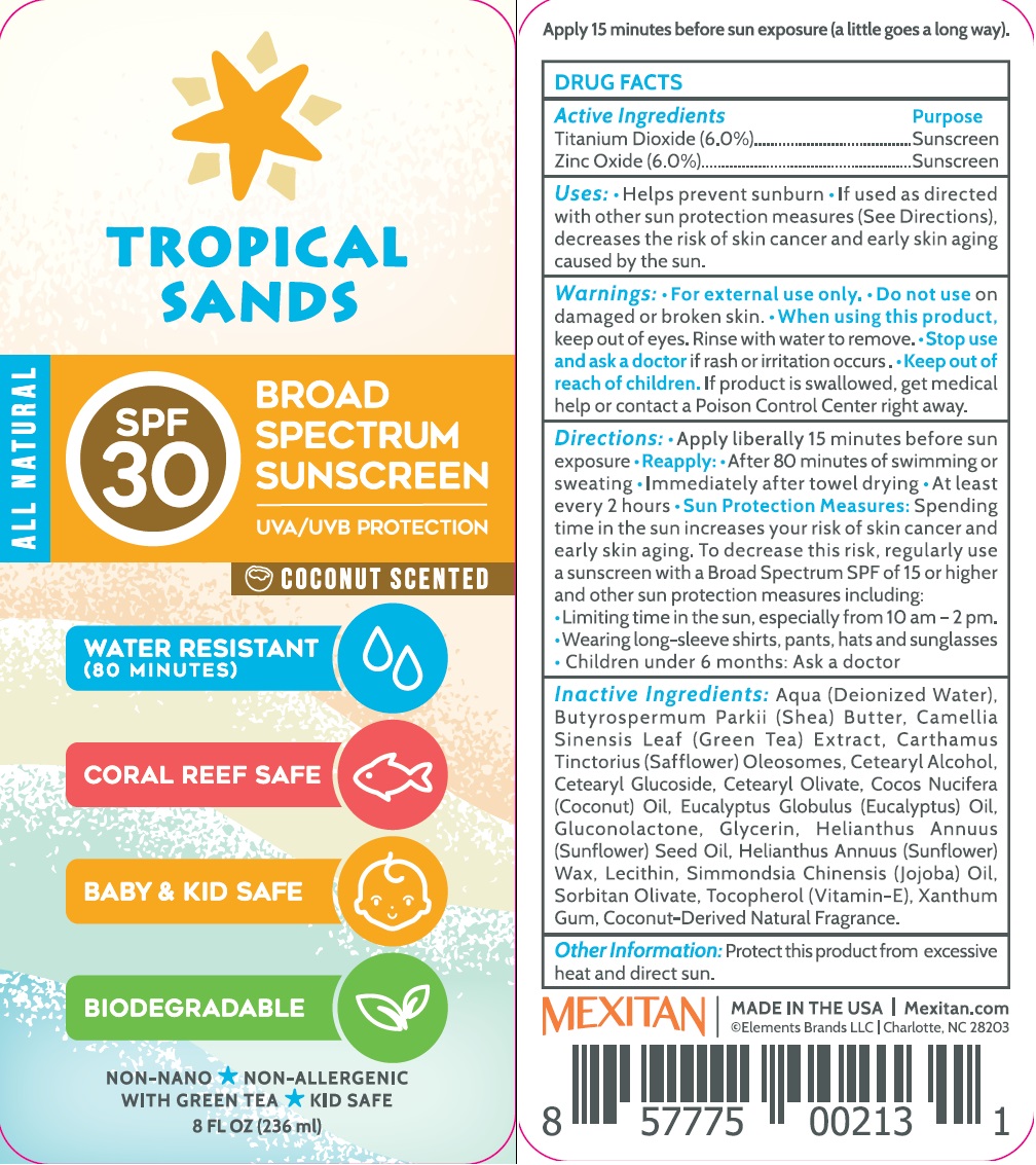 Pill image for Tropical Sands Spf-30 Broad Spectrum Sunscreen (coconut)