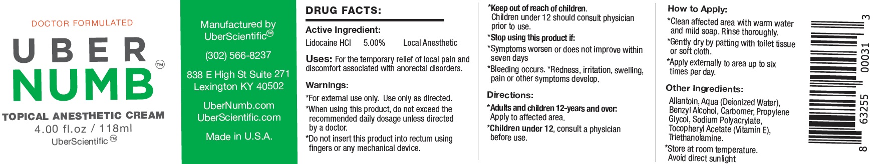 Pill image for Uber Numb Topical Anesthetic Cream