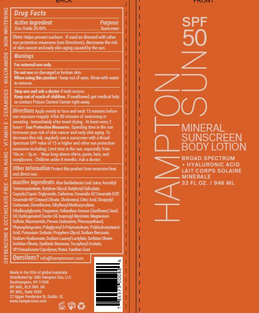 Pill image for Hampton Sun Spf 50 Mineral Lotion
