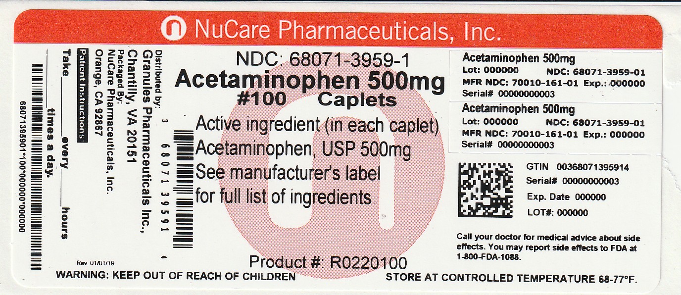 Pill image for Acetaminophen Tablets 500 Mg