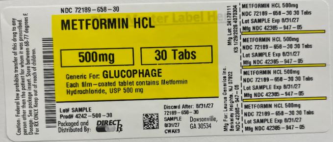 Pill image for Metformin Hcl