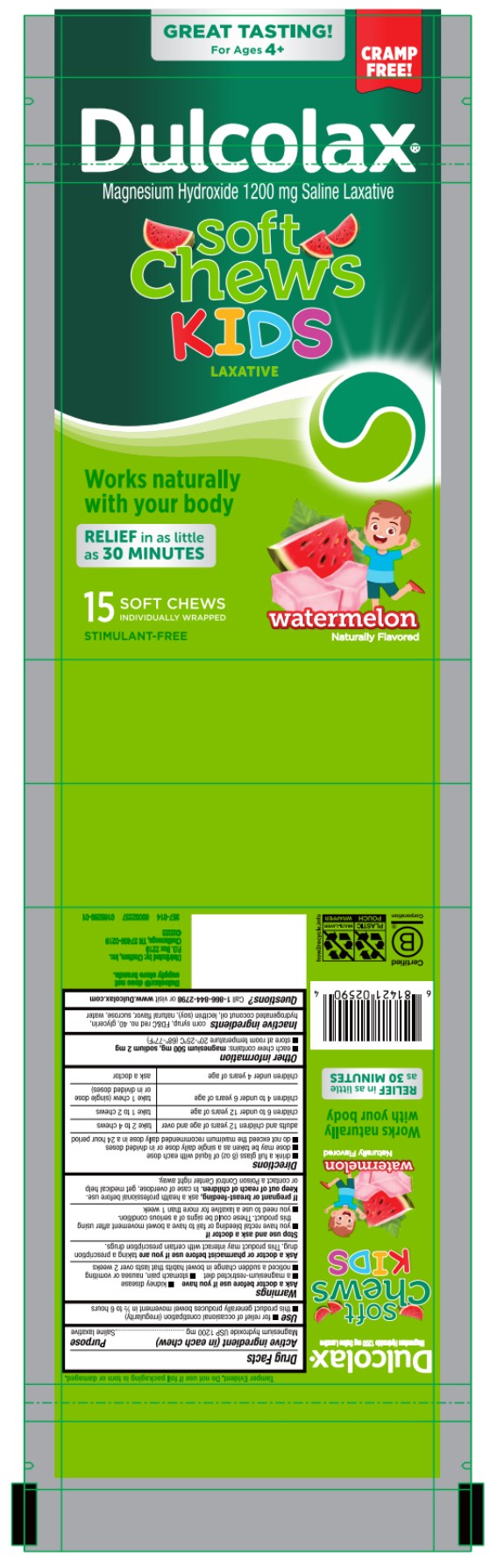 Pill image for Dulcolax Soft Chews Watermelon