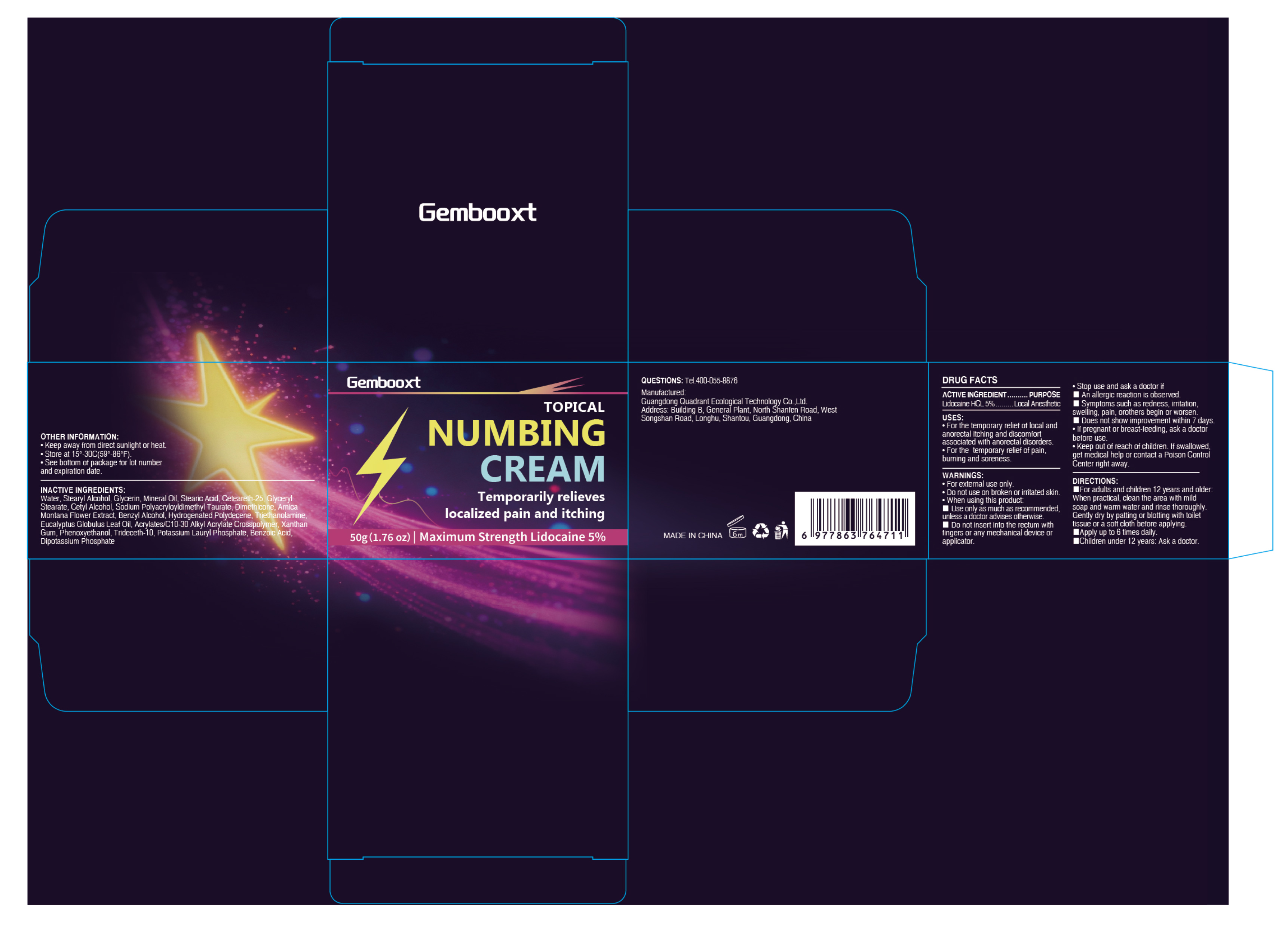 Pill image for 76986-023 Gembooxt Topical Numbing Cream