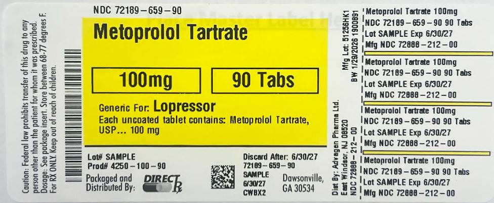 Pill image for Metoprolol Tartrate