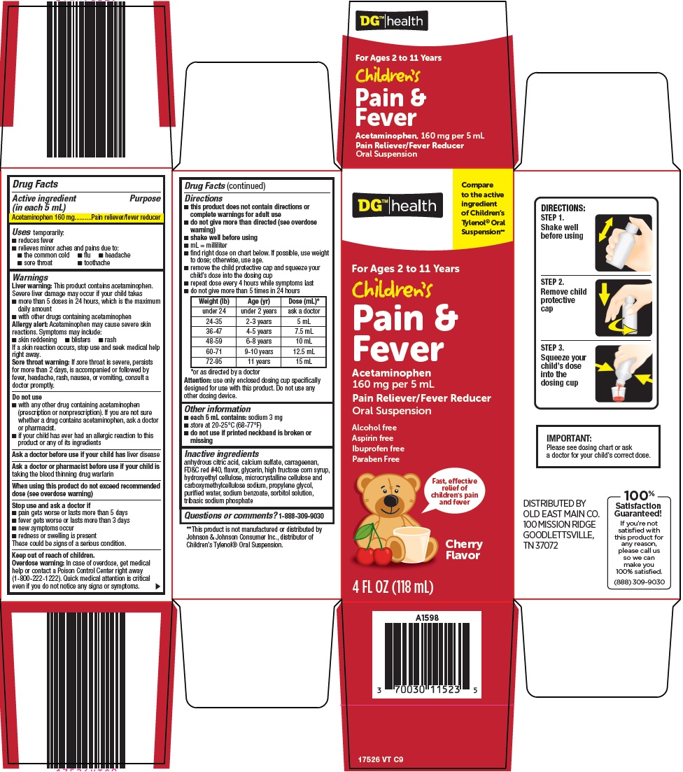 Pill image for Dolgencorp, Llc Children’s Pain & Fever Drug Facts