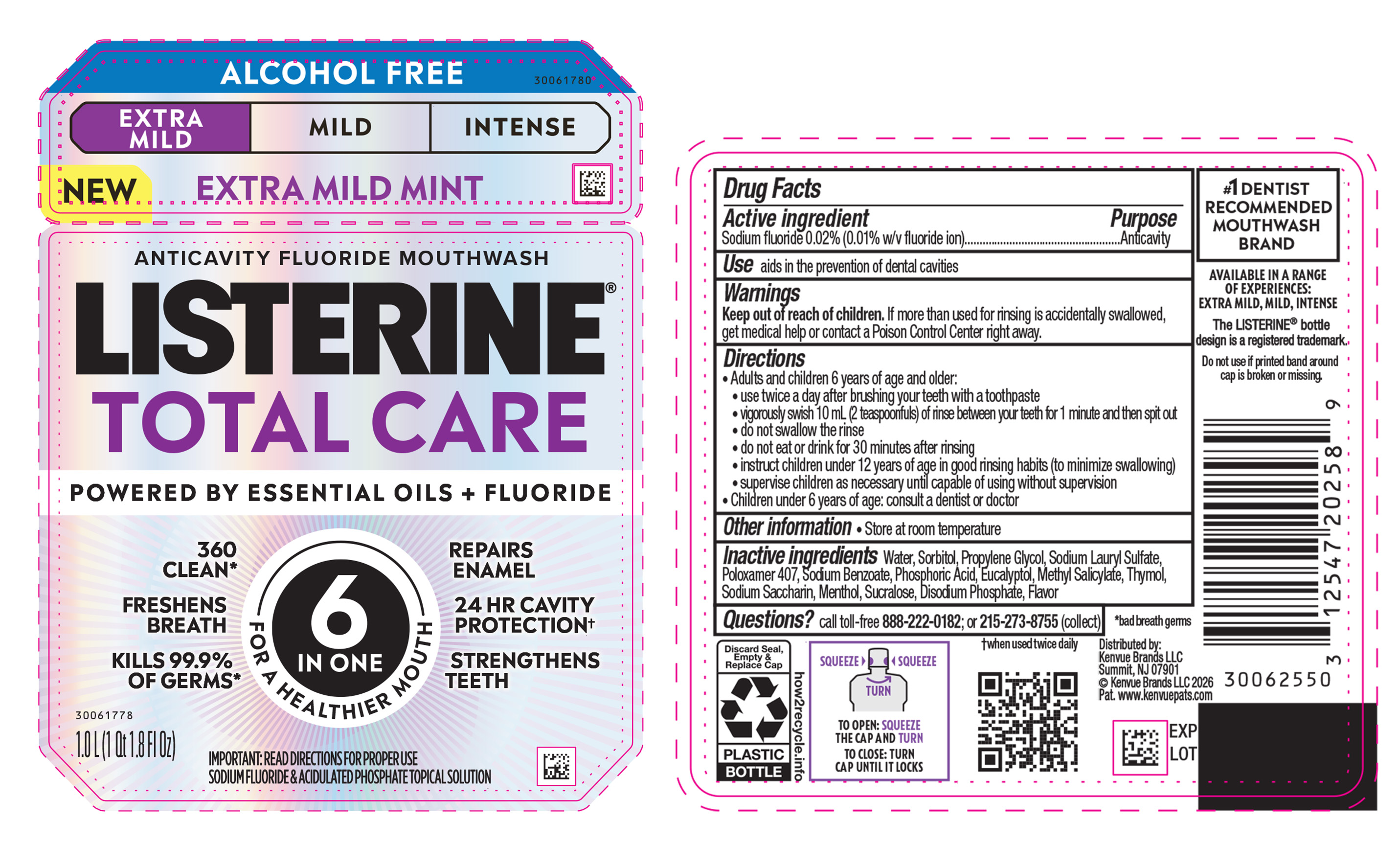 Pill image for listerine total care extra mild alcohol free anticavity fluoride mouthwash