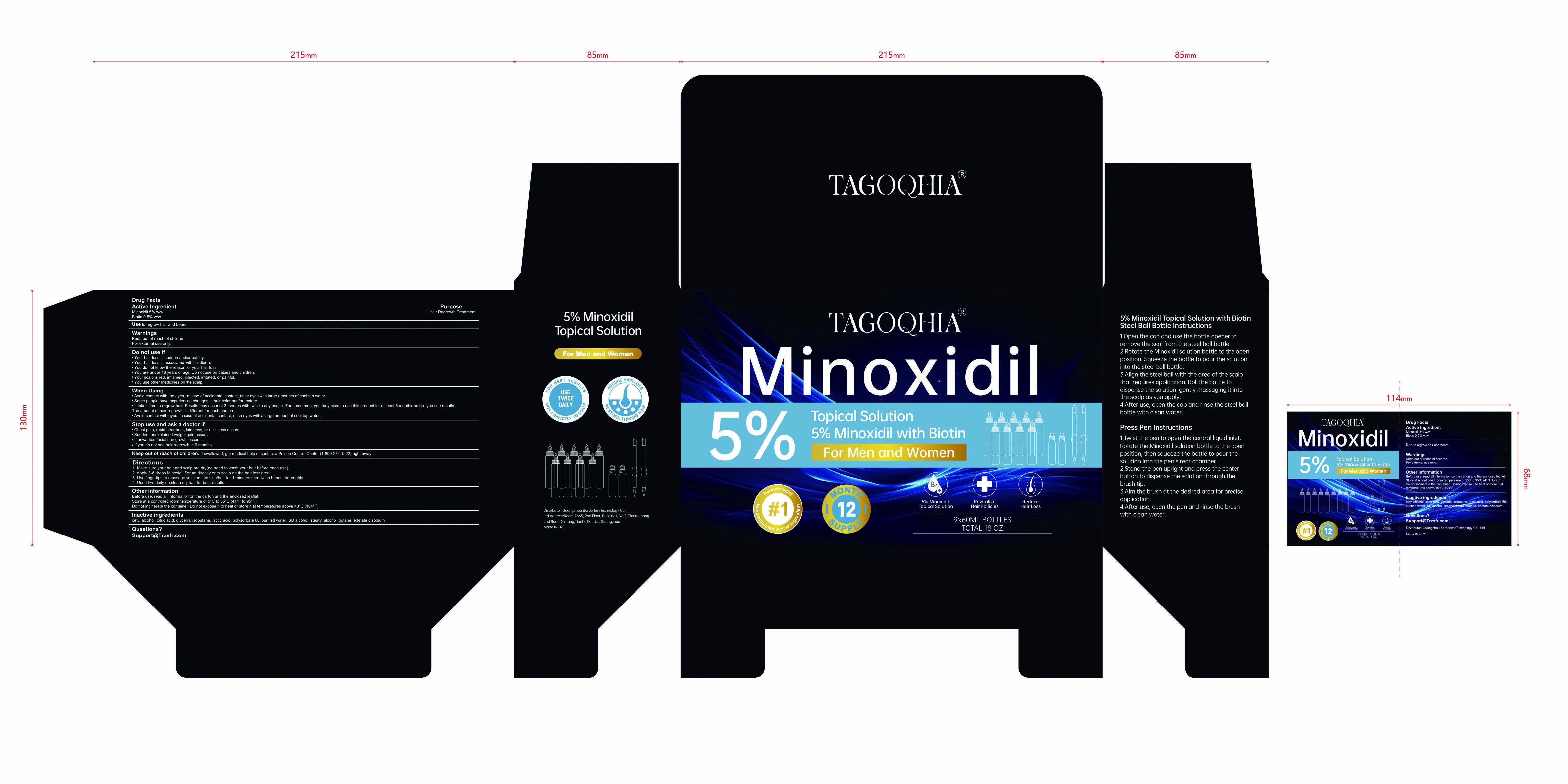 Pill image for 85304-023 Tagoqhia 5% Minoxidil Hair Growth Sprays Serum