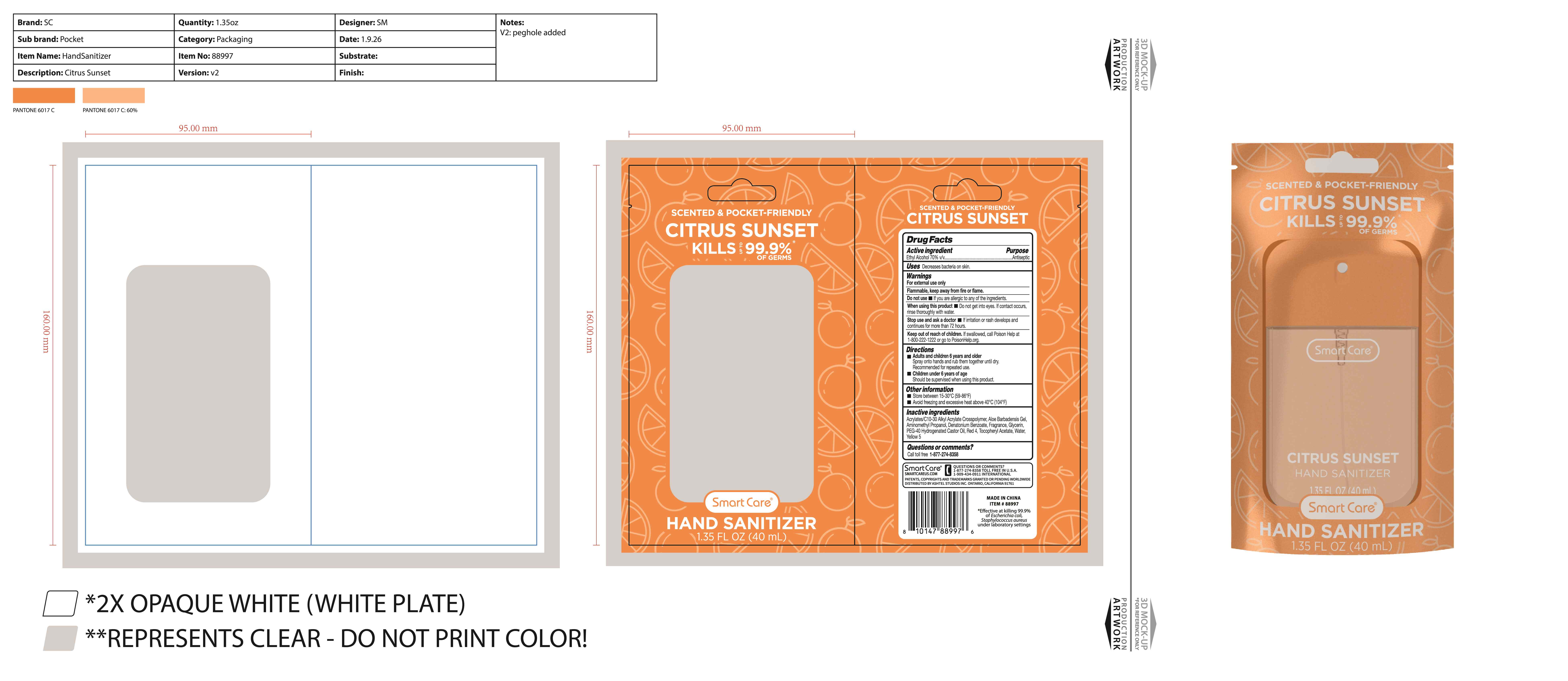 Pill image for Smart Care Hand Sanitizer Citrus Sunset