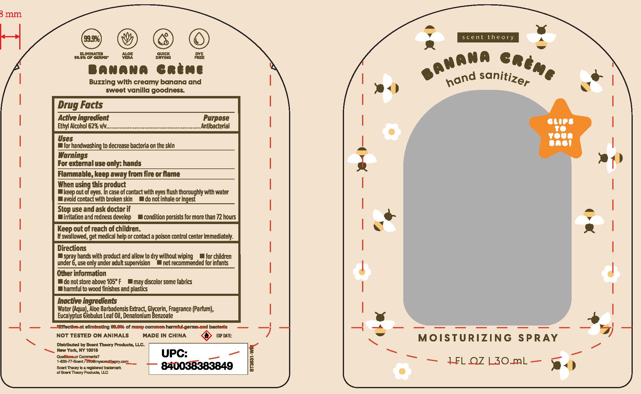 Pill image for hand sanitizer banana creme (76891-163-02)