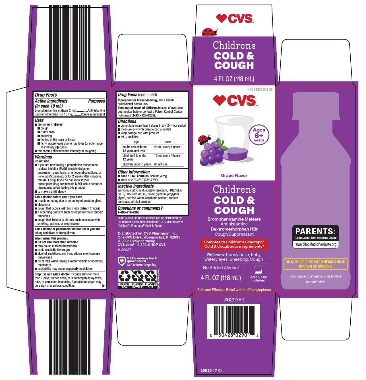 Pill image for Cvs Pharmacy, Inc. Children’s Cold & Cough Drug Facts