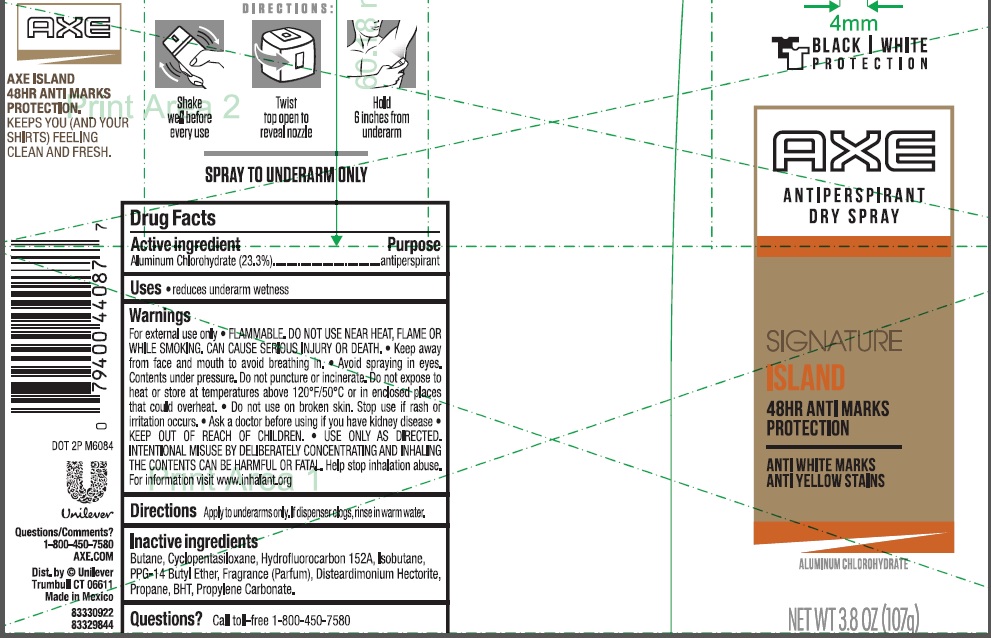 Pill image for Axe Signature Island Dry Spray Antiperspirant