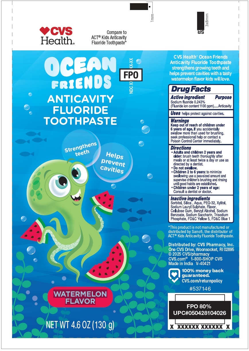 Pill image for Ocean Friends Anticavity Fluoride Toothpaste watermelon Flavor