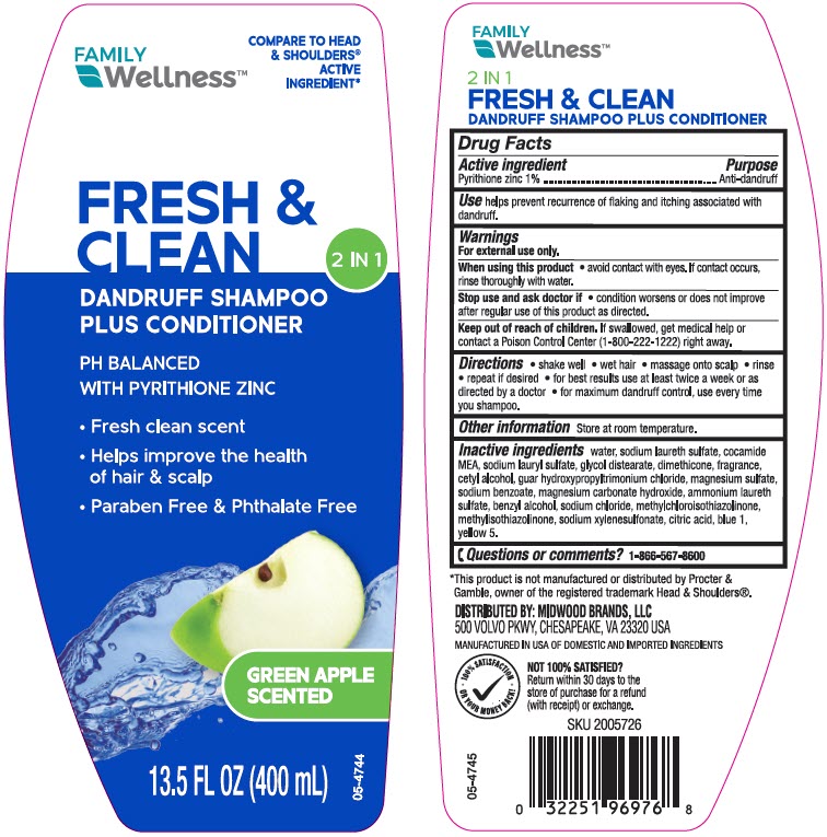 Pill image for Family Wellness™ Fresh & Clean Dandruff Shampoo Plus Conditioner 2 In 1