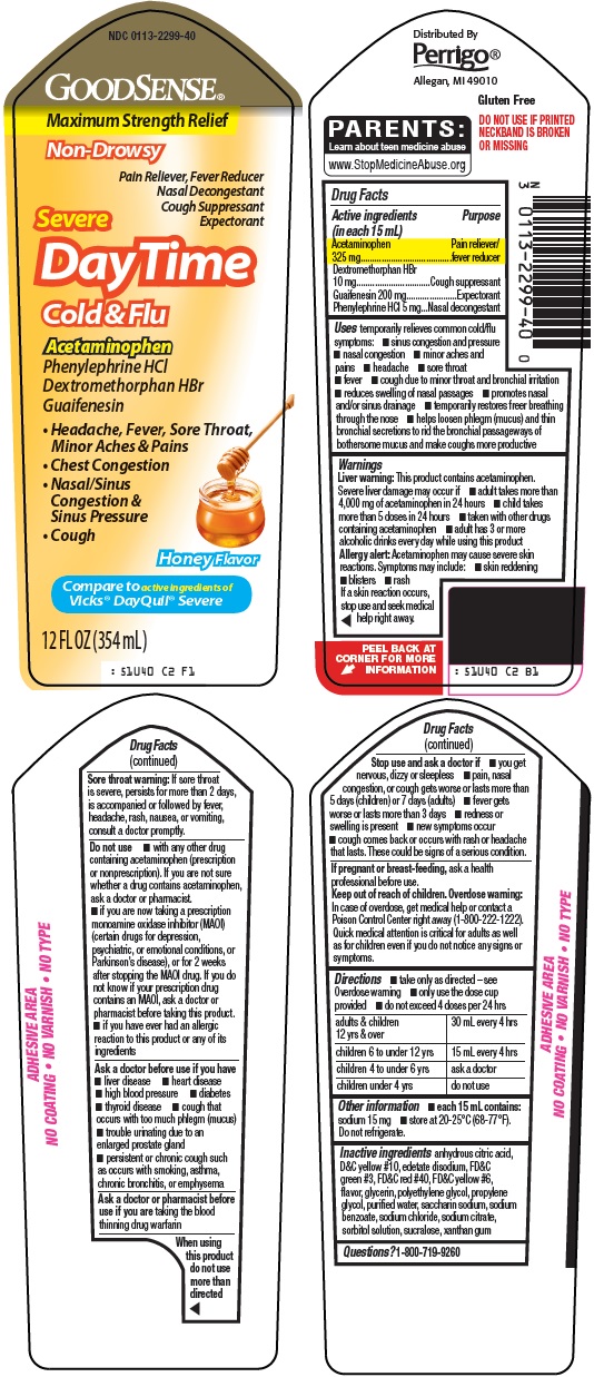 Pill image for Perrigo Daytime Cold & Flu Drug Facts