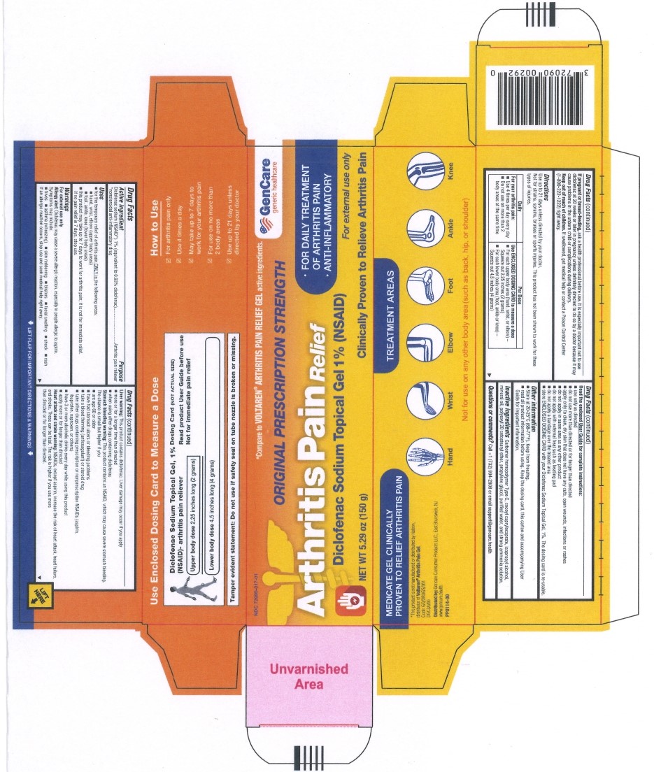 Pill image for Gencare-arthritis Pain Relief