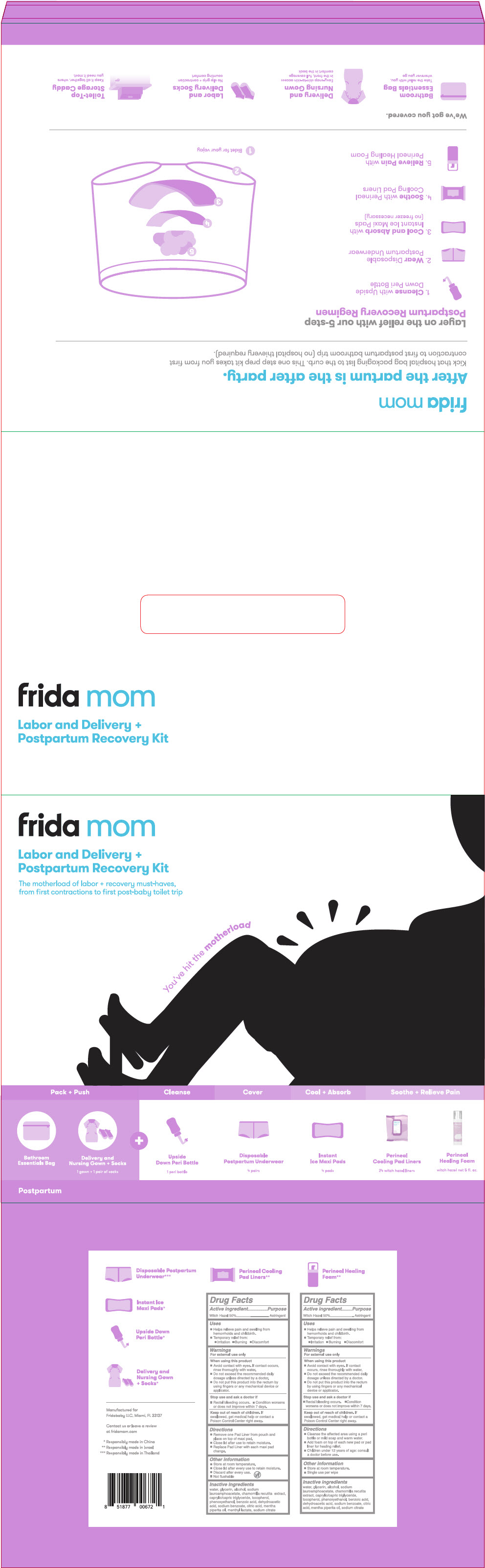 Pill image for frida mom labor and delivery + postpartum recovery kit