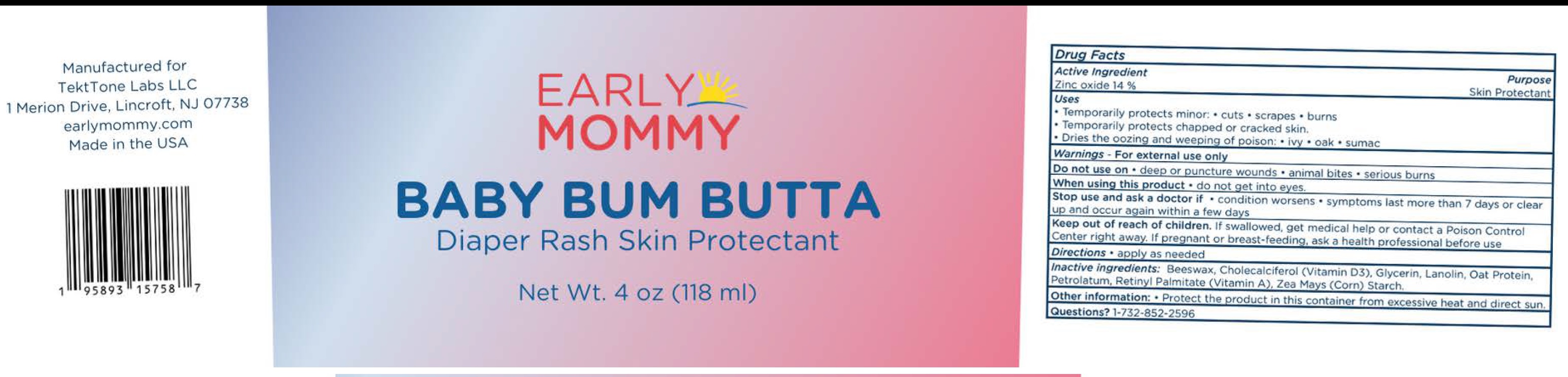 Pill image for early mommy baby bum butta