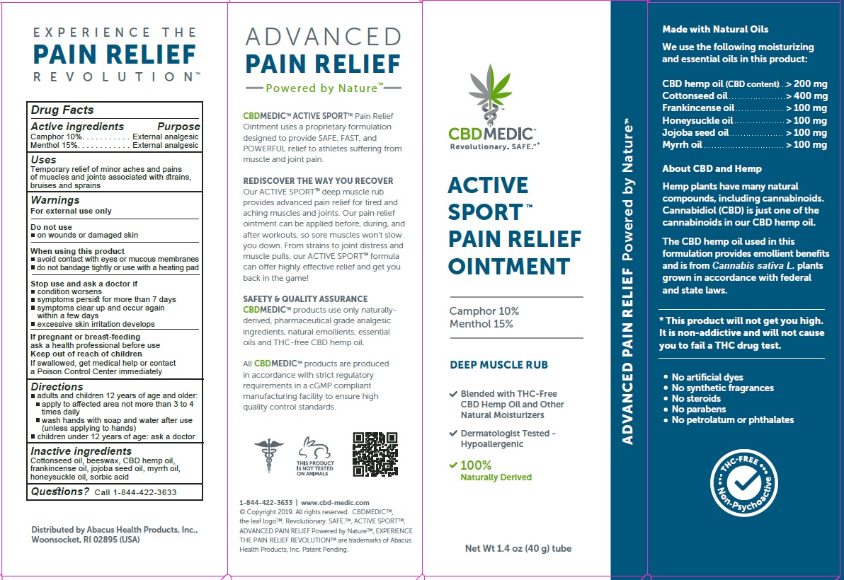 Pill image for cbdmedic active sport pain relief