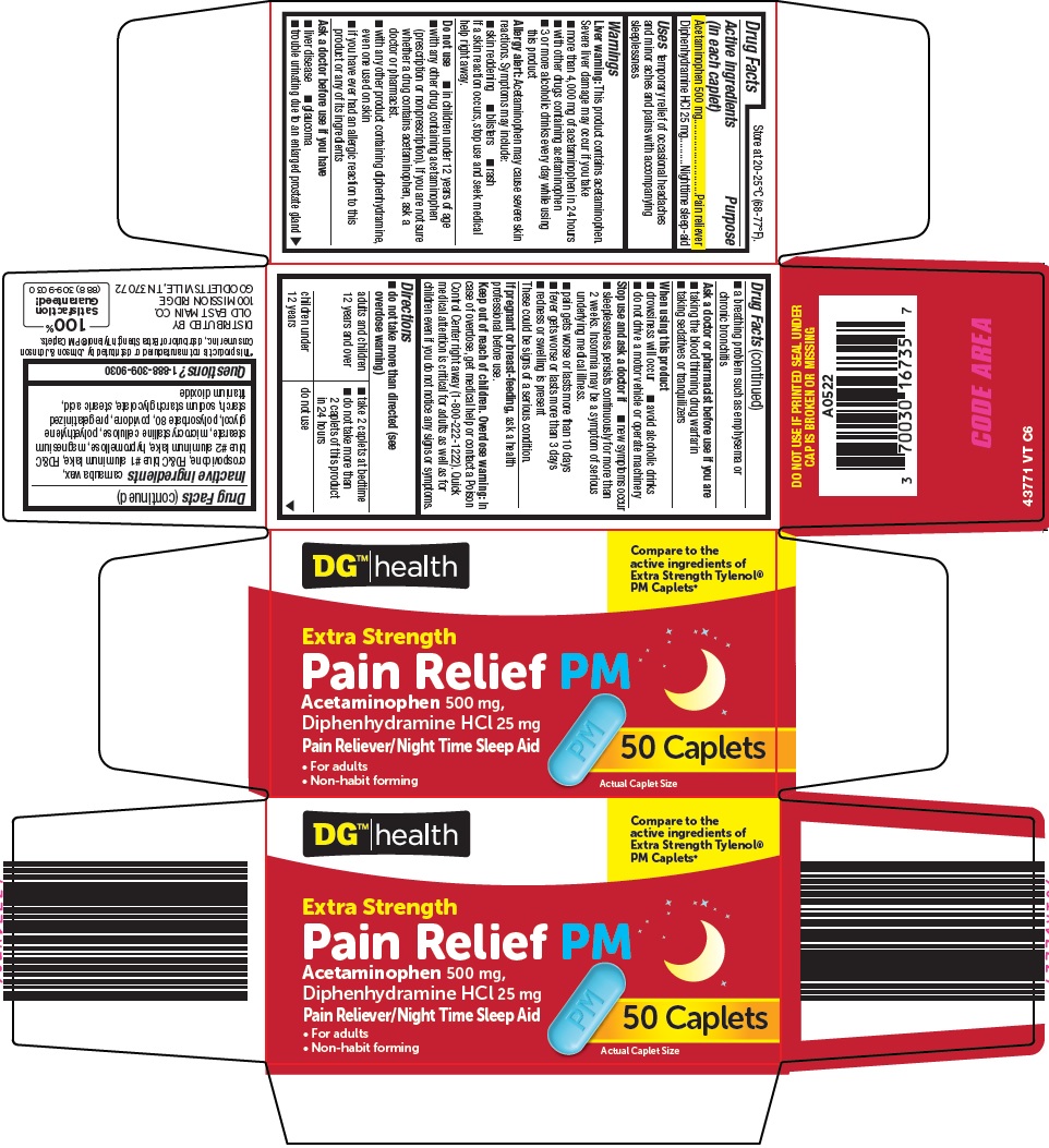 Pill image for Dolgencorp, Llc Pain Relief Pm Drug Facts