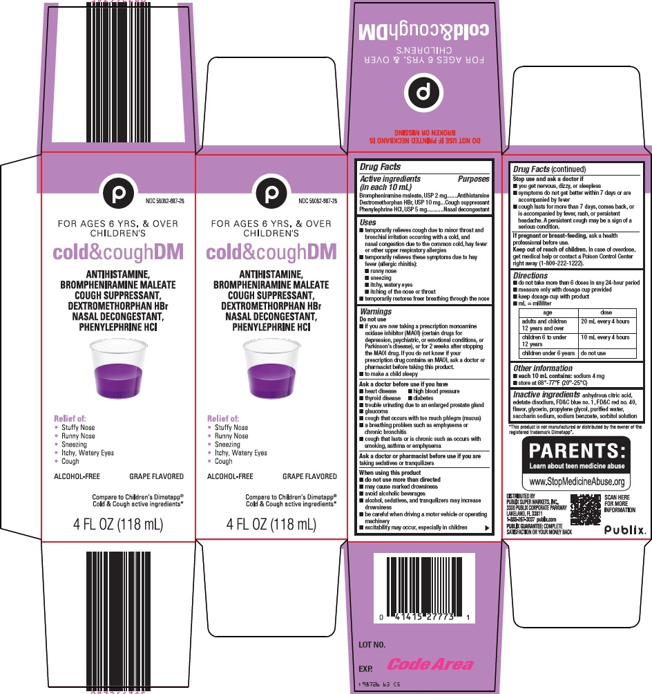 Pill image for Publix Super Markets, Inc. Cold & Cough Dm Drug Facts