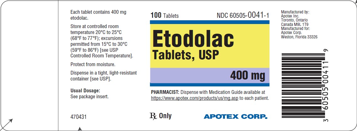 Pill image for Etodolac Tablets, Usp