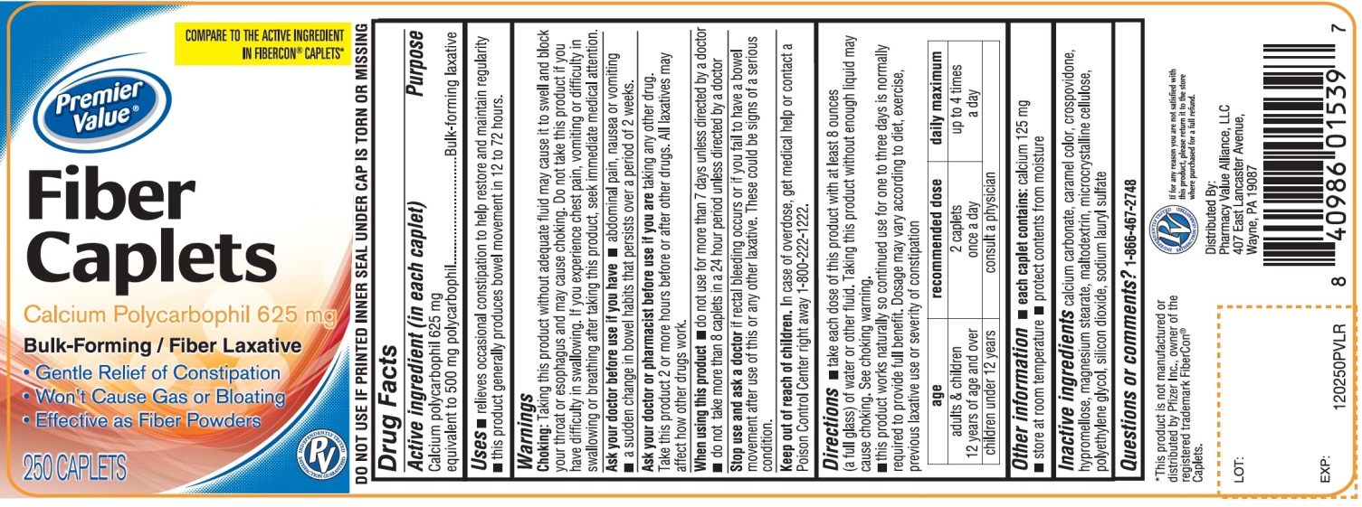 Pill image for Premier Value Fiber Caplets Calcium Polycarbophil
