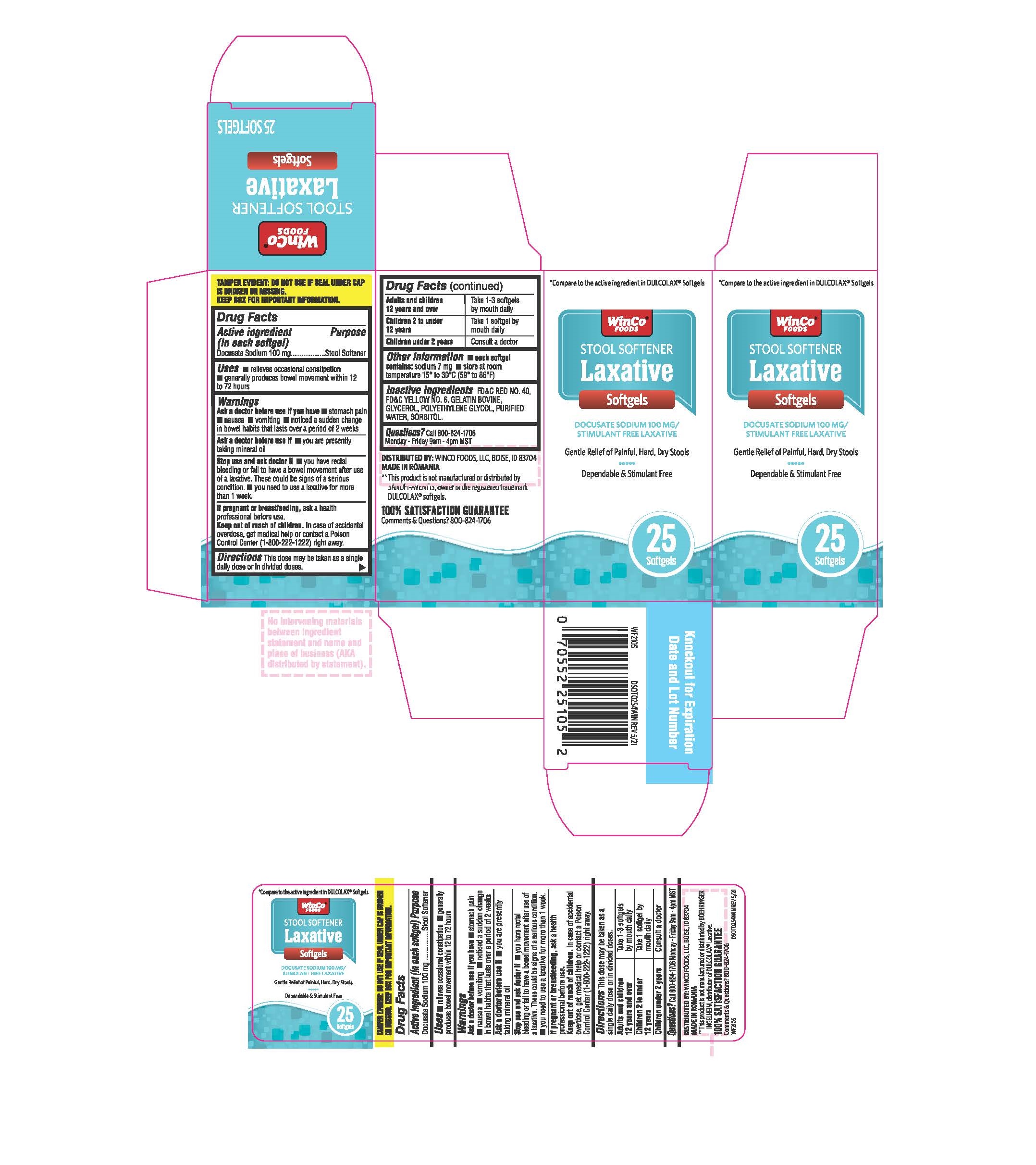 Pill image for Docusate Sodium 100 Mg............... Stool Softener