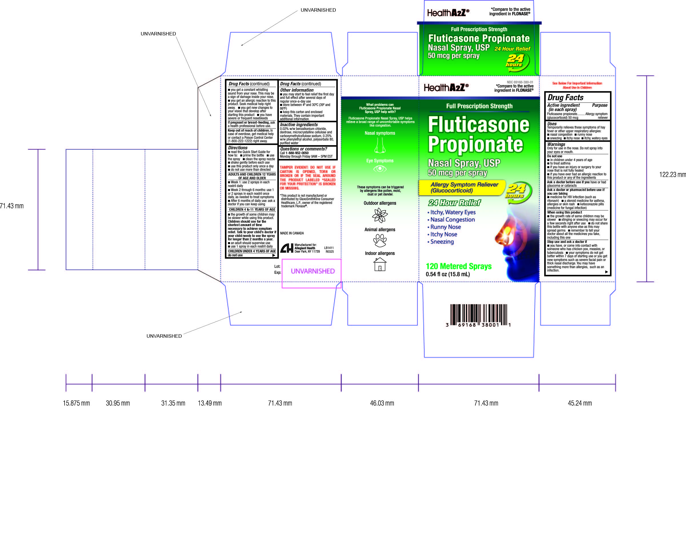 Pill image for 380 - Health A2z Nasal Spray