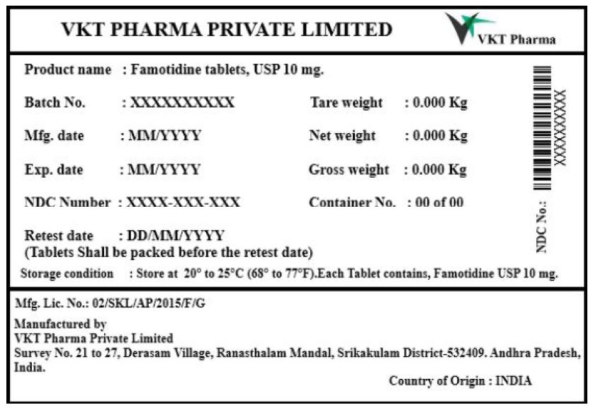 Pill image for Famotidine Tablet, Film Coated
