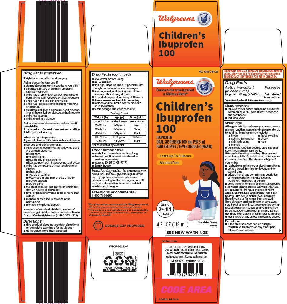 Pill image for Walgreen Co. Children’s Ibuprofen 100 Drug Facts