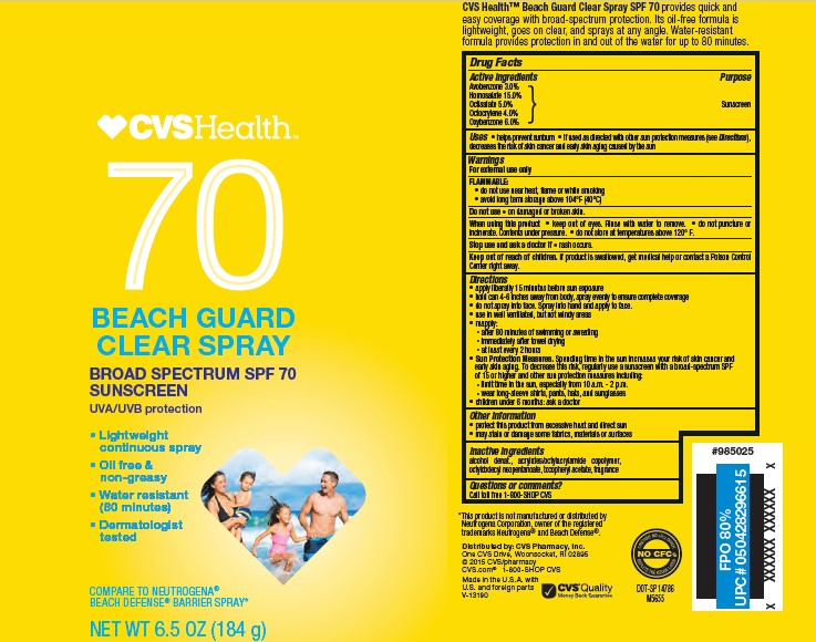 Pill image for Cvs Pharmacy Spf 70 Beach Guard Clear Spray