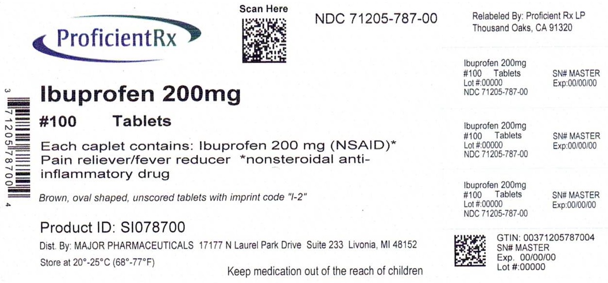 Pill image for Major Pharmaceuticals Ibuprofen Tablets, 200mg Drug Facts