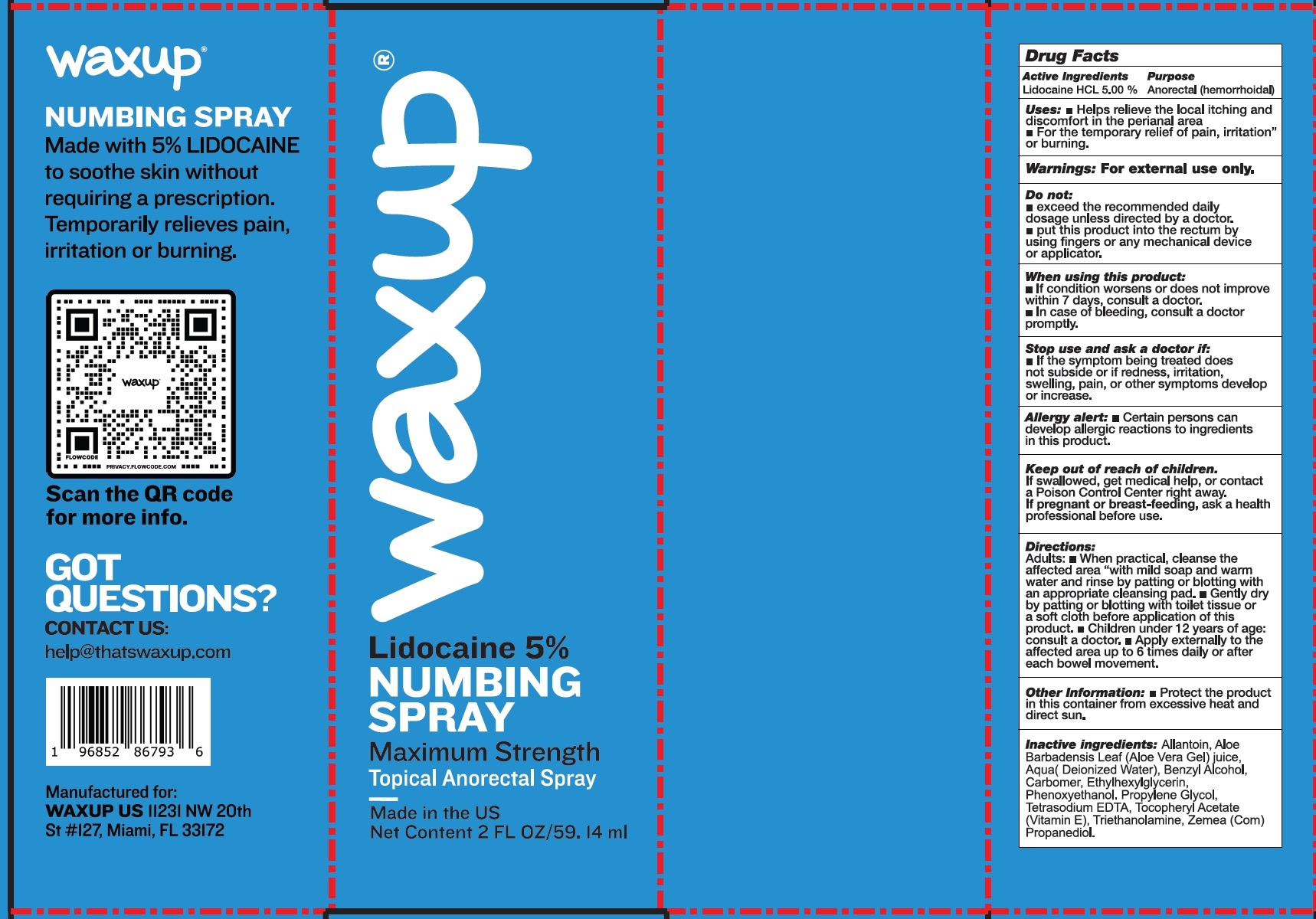 Pill image for waxup numbing spray