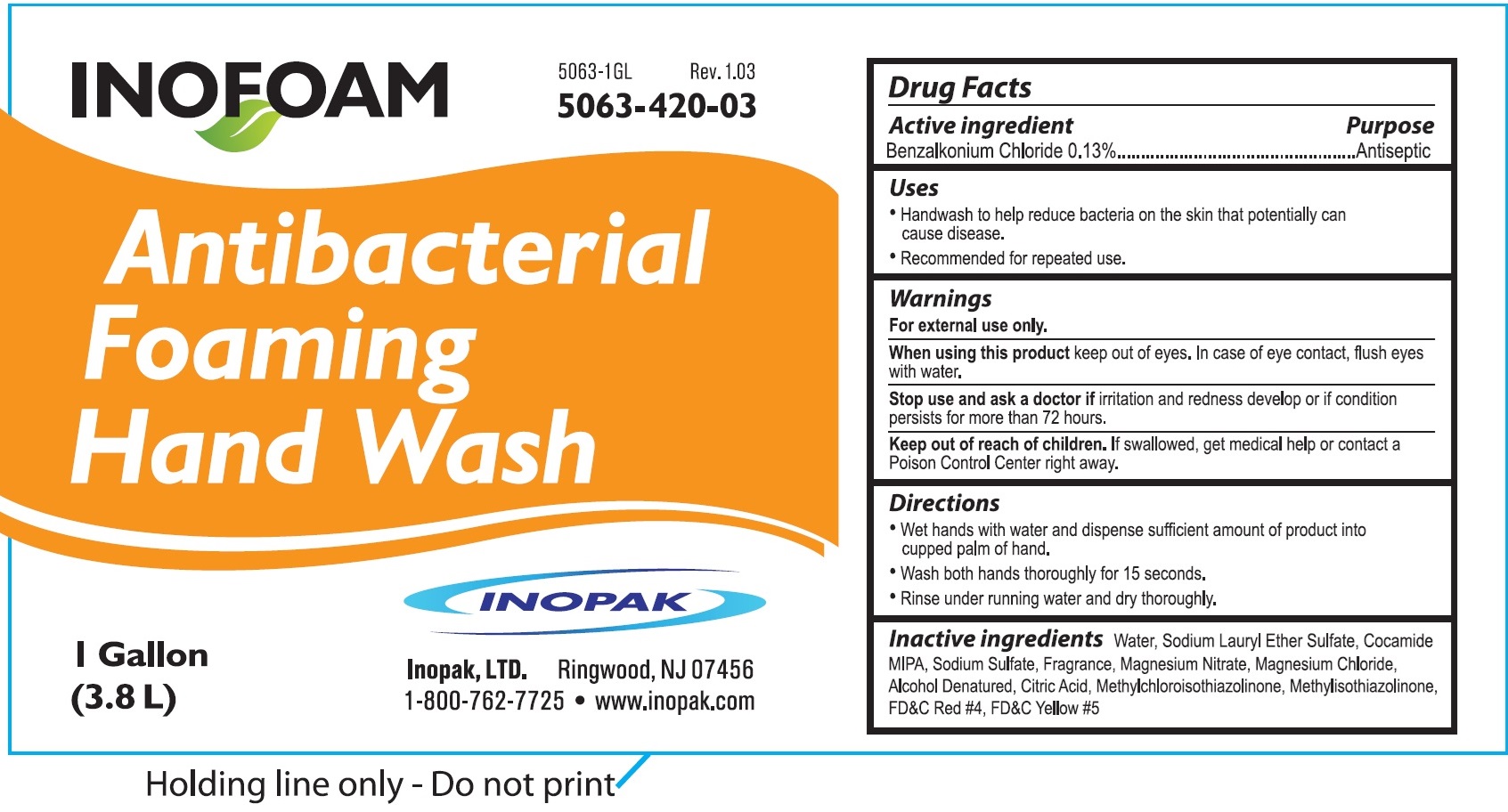Pill image for Inofoam Antibacterial Foaming Hand Wash