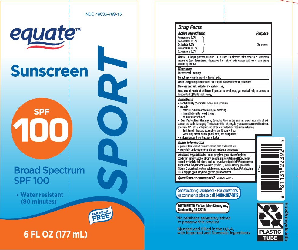 Pill image for Equate Sunscreen Sport Spf 100 Lotion