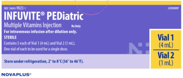 Pill image for These Highlights Do Not Include All The Information Needed To Use Infuvite Pediatric Safely And Effectively. See Full Prescribing Information For Infuvite Pediatric