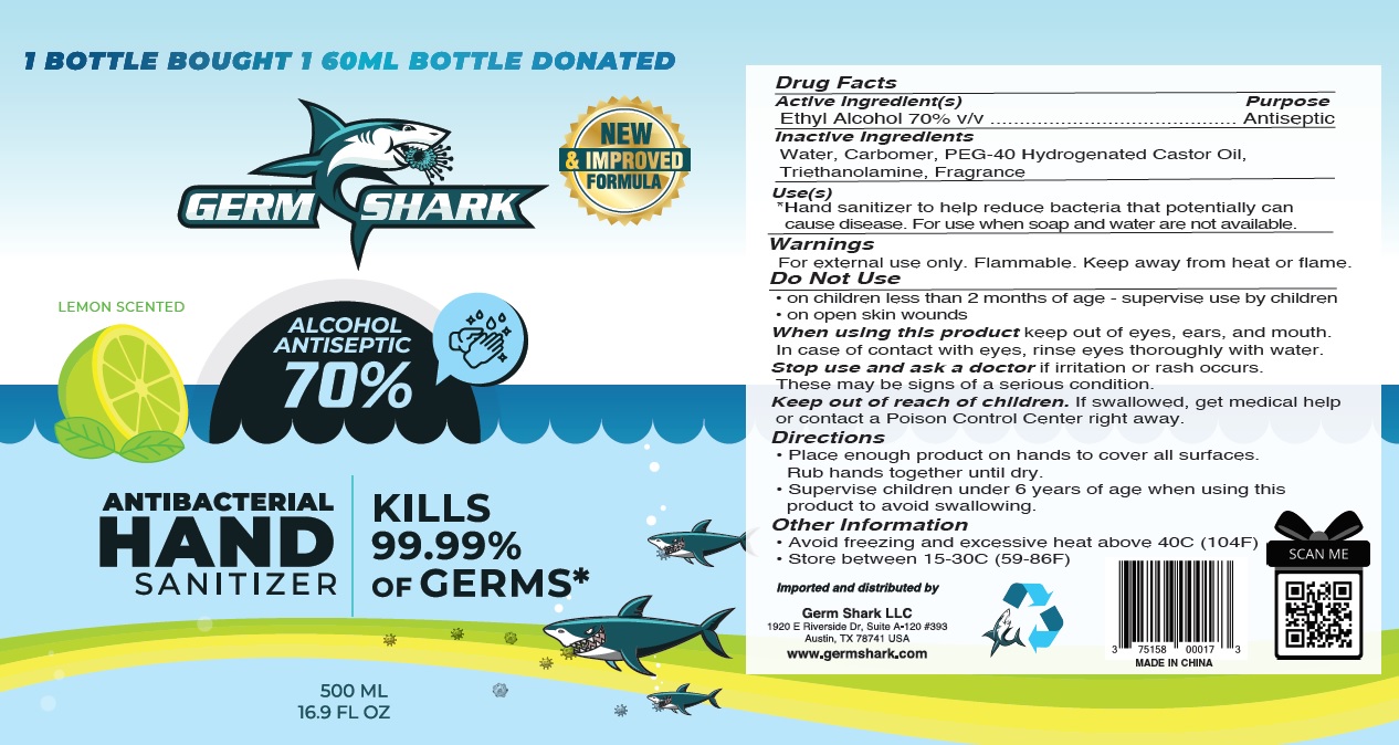 Pill image for Germ Shark Lemon Scented Hand Sanitizer Gel