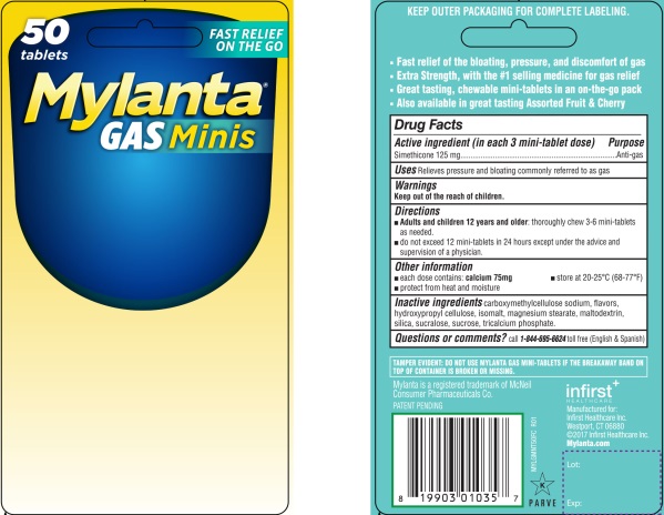 Pill image for Mylanta Gas Minis Chewable Tablets Mint