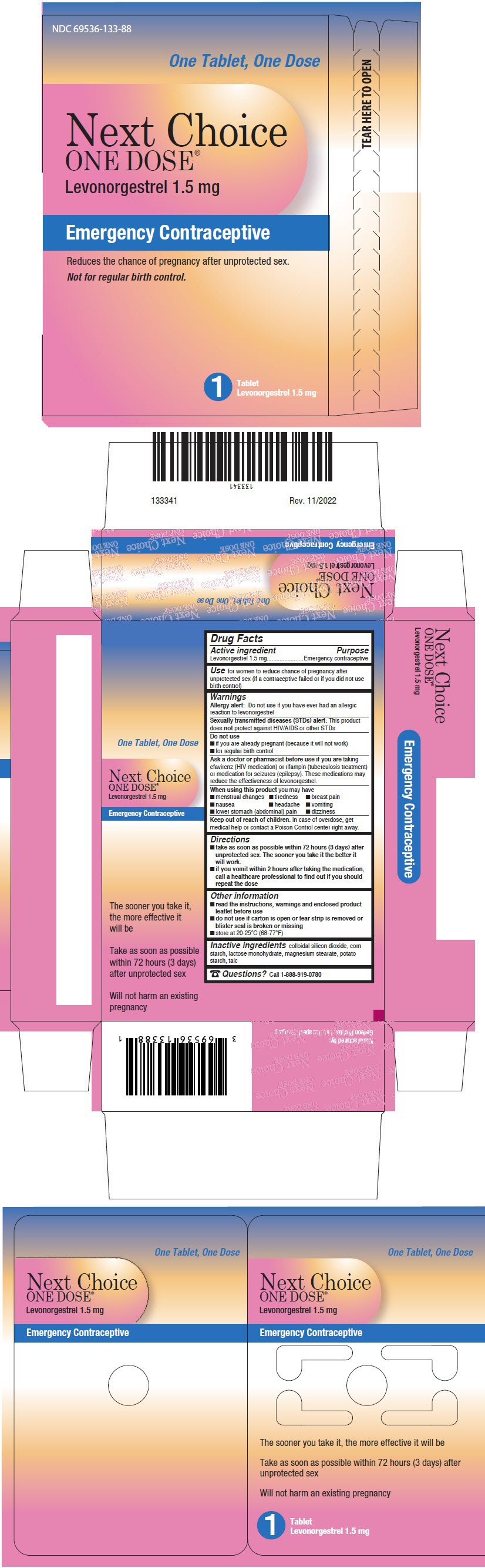 Pill image for Next Choice One Dose®