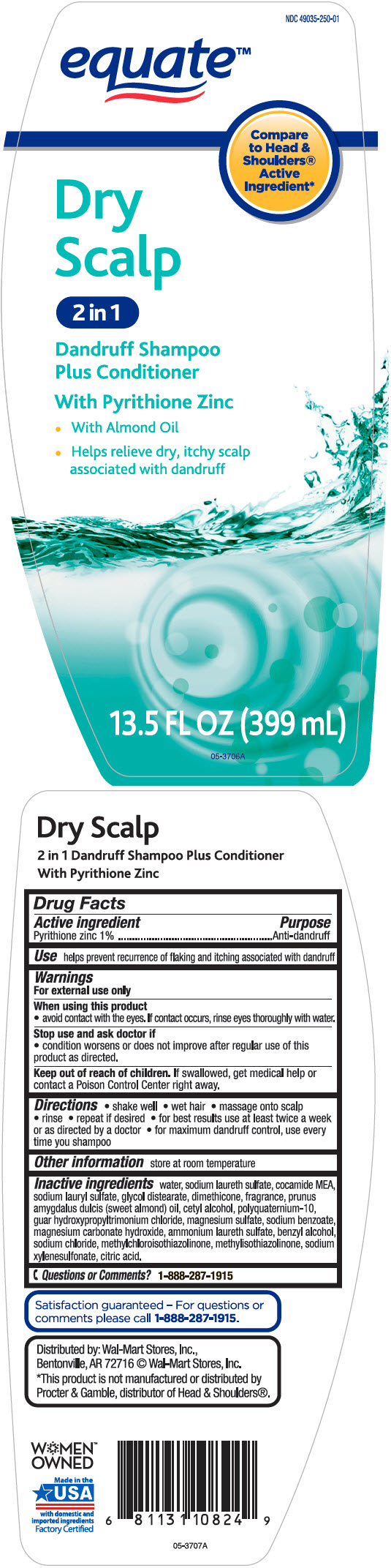 Pill image for Equate™ Dry Scalp 2 In 1 Dandruff Sh & Cond