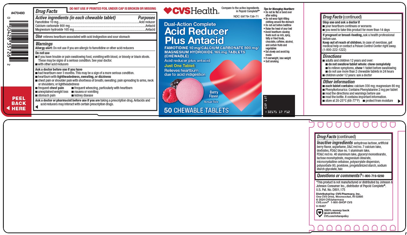 Pill image for Cvs Pharmacy, Inc. Acid Reducer Plus Antacid Drug Facts