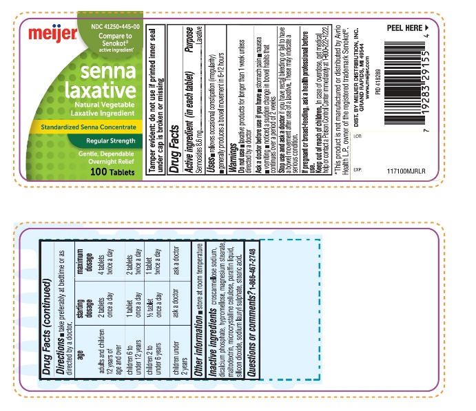 Pill image for Meijer Senna Laxative Standardized Senna Concentrate Drug Facts