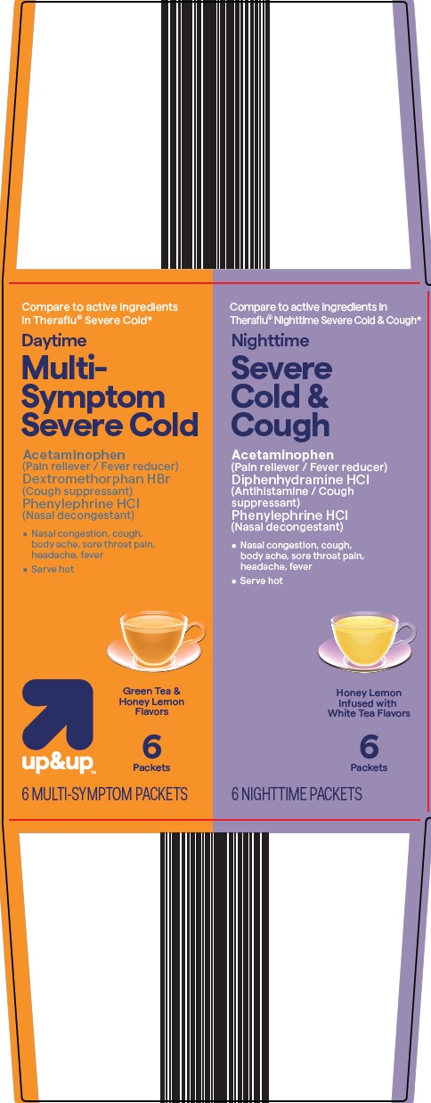 Pill image for Target Corporation Daytime Multi-symptom Severe Cold/nighttime Severe Cold And Cough Drug Facts