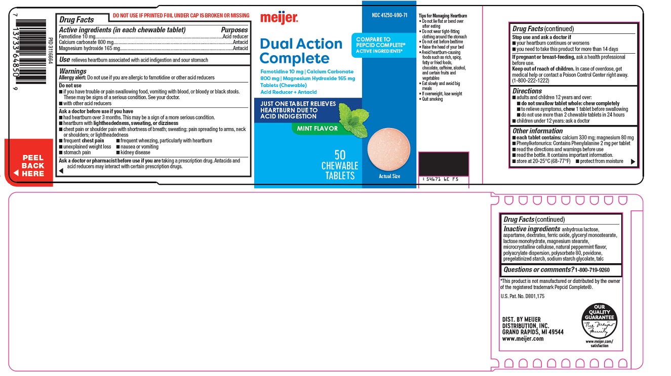 Pill image for Meijer Distribution, Inc. Dual Action Complete Drug Facts