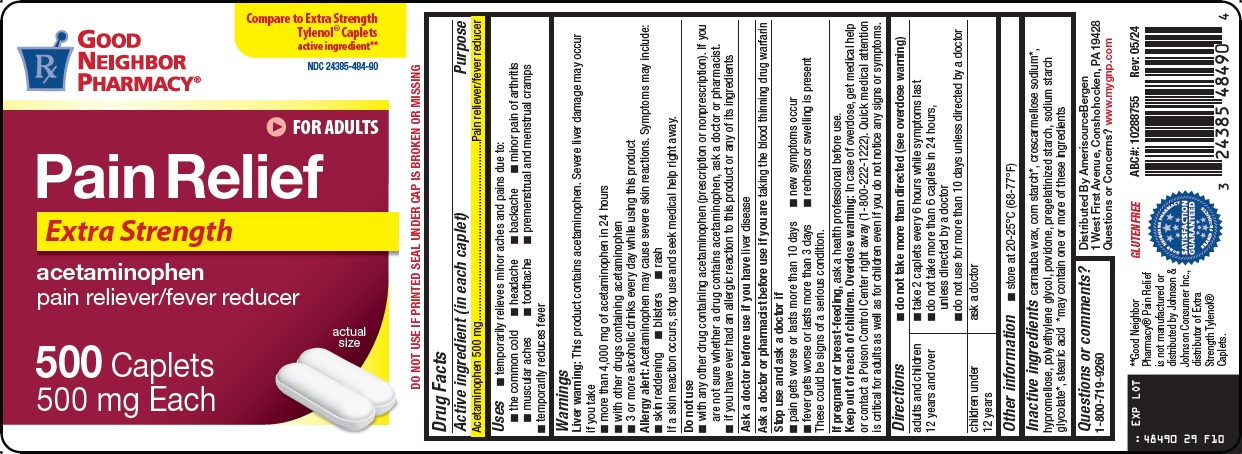 Pill image for Amerisource Bergen Pain Relief Drug Facts